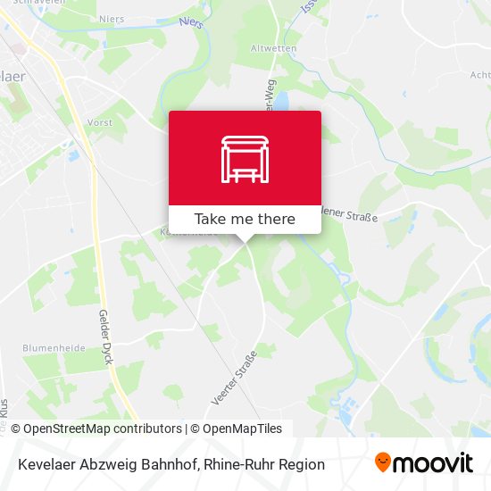 Kevelaer Abzweig Bahnhof map