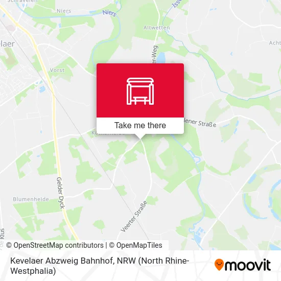 Карта Kevelaer Abzweig Bahnhof