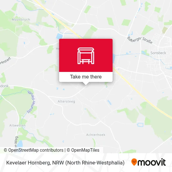 Kevelaer Hornberg map