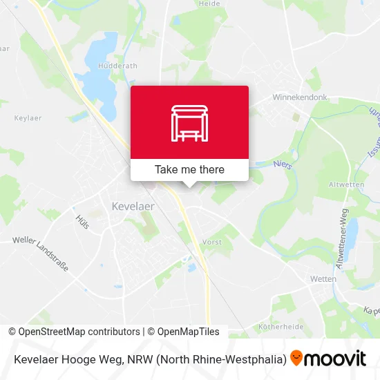 Kevelaer Hooge Weg map