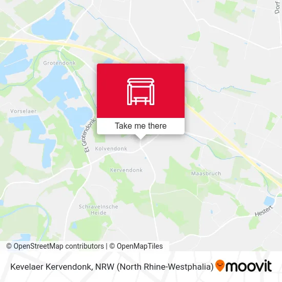 Kevelaer Kervendonk map