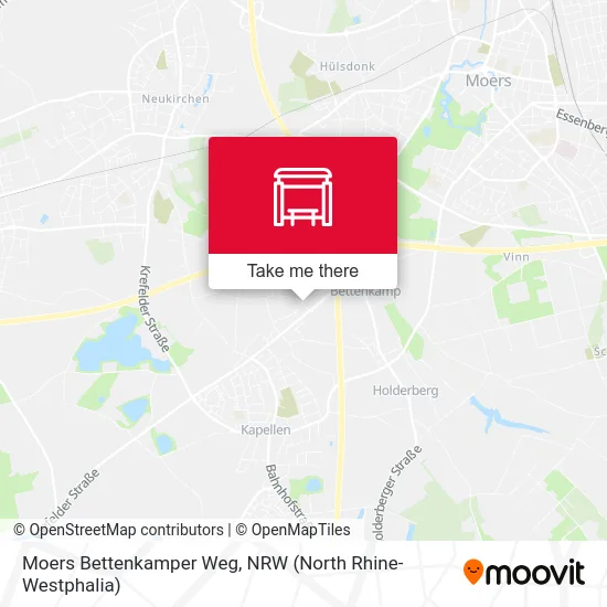 Moers Bettenkamper Weg map