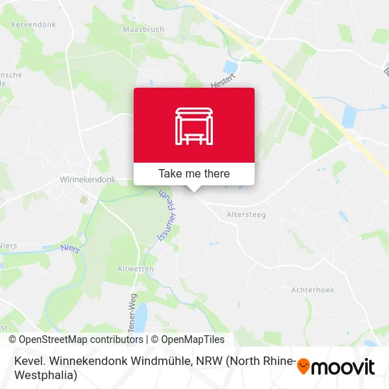 Карта Kevel. Winnekendonk Windmühle