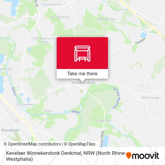 Карта Kevelaer Winnekendonk Denkmal