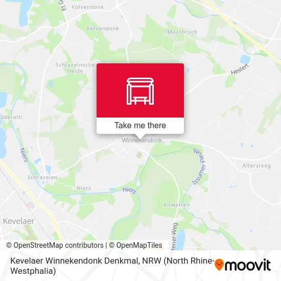 Карта Kevelaer Winnekendonk Denkmal