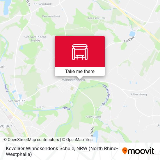 Карта Kevelaer Winnekendonk Schule