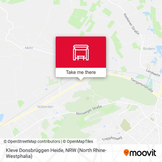 Kleve Donsbrüggen Heide map