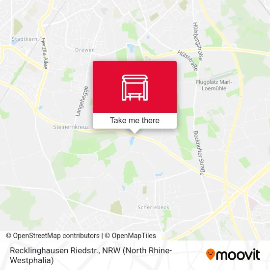 Карта Recklinghausen Riedstr.
