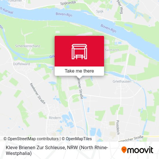 Kleve Brienen Zur Schleuse map