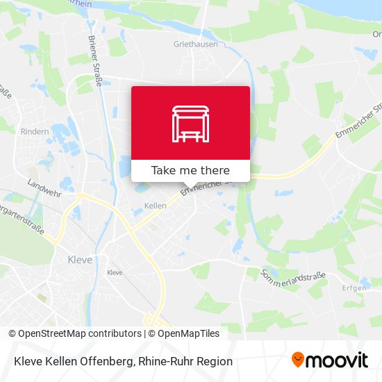 Kleve Kellen Offenberg map