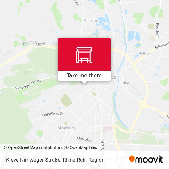 Kleve Nimweger Straße map