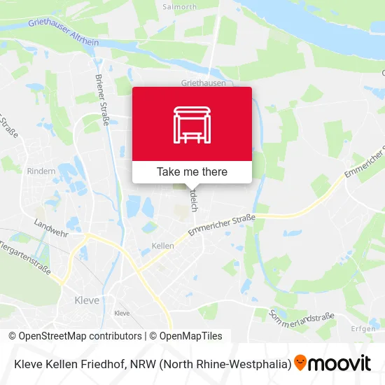 Kleve Kellen Friedhof map