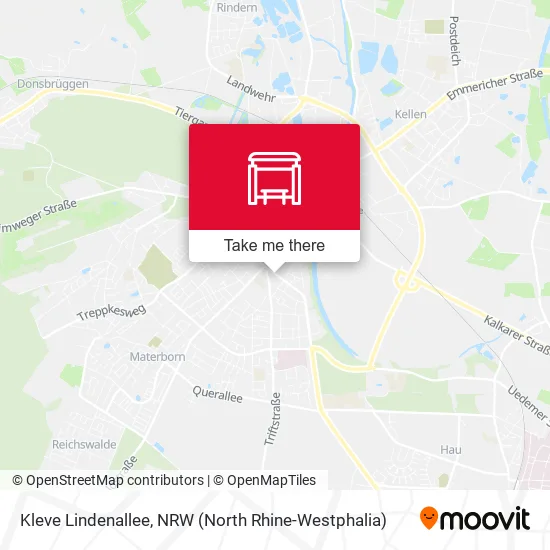 Карта Kleve Lindenallee