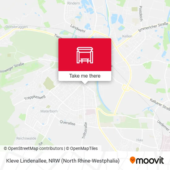 Карта Kleve Lindenallee