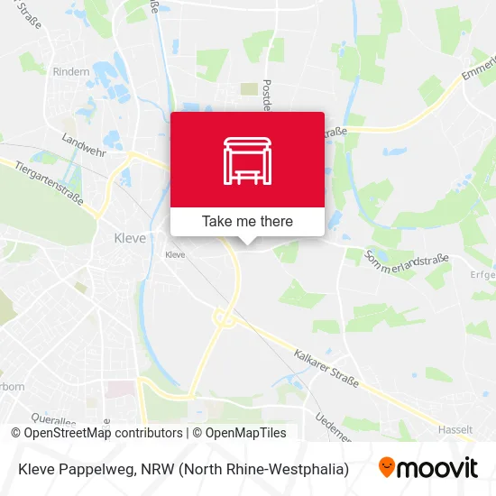 Kleve Pappelweg map