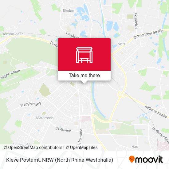 Карта Kleve Postamt