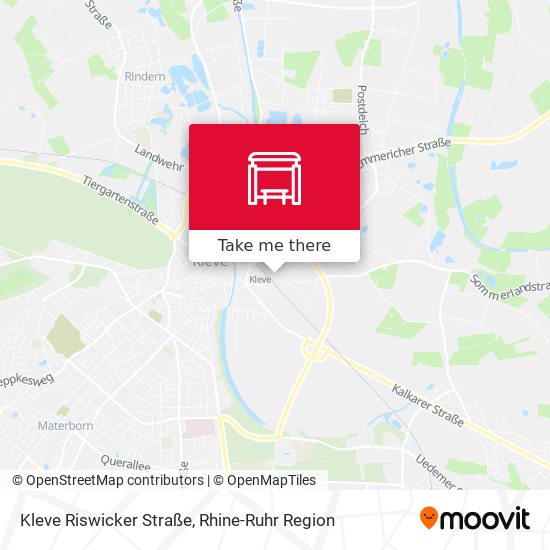 Kleve Riswicker Straße map