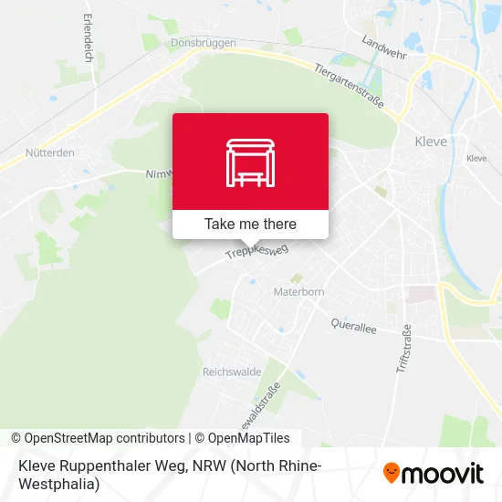 Kleve Ruppenthaler Weg map