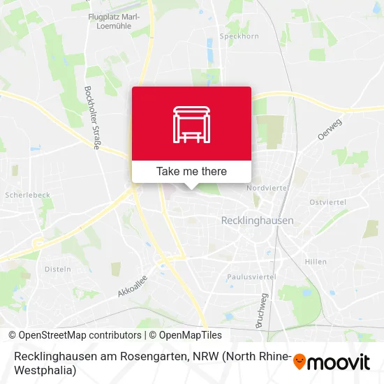 Карта Recklinghausen am Rosengarten