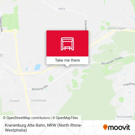 Карта Kranenburg Alte Bahn