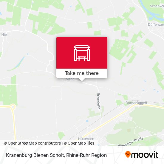 Kranenburg Bienen Scholt map