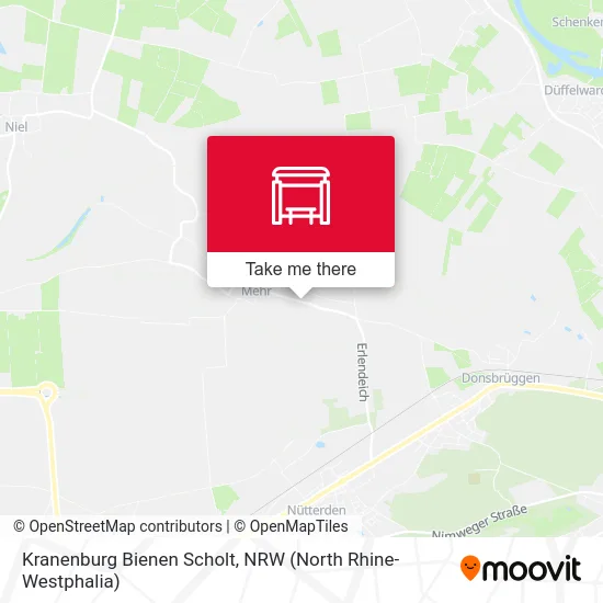 Kranenburg Bienen Scholt map