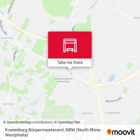 Kranenburg Bürgermeisteramt map