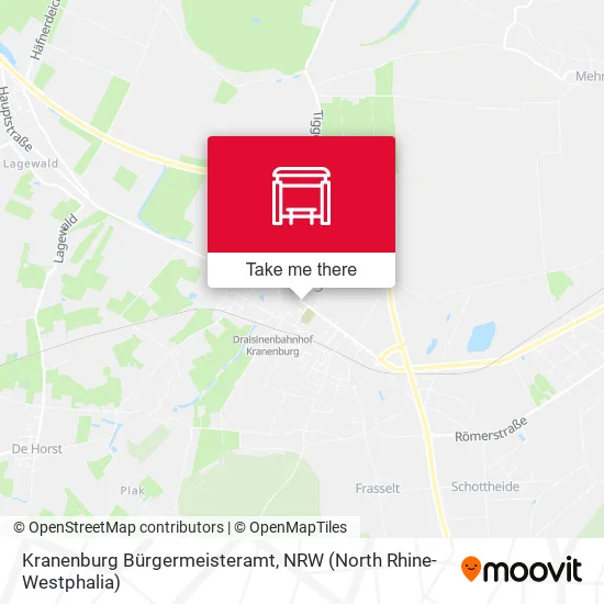 Карта Kranenburg Bürgermeisteramt