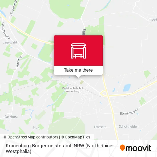 Карта Kranenburg Bürgermeisteramt