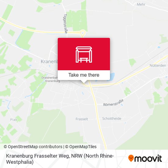 Карта Kranenburg Frasselter Weg