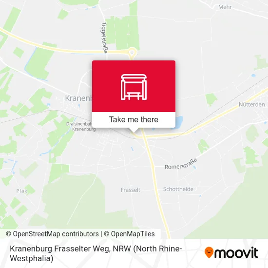 Карта Kranenburg Frasselter Weg