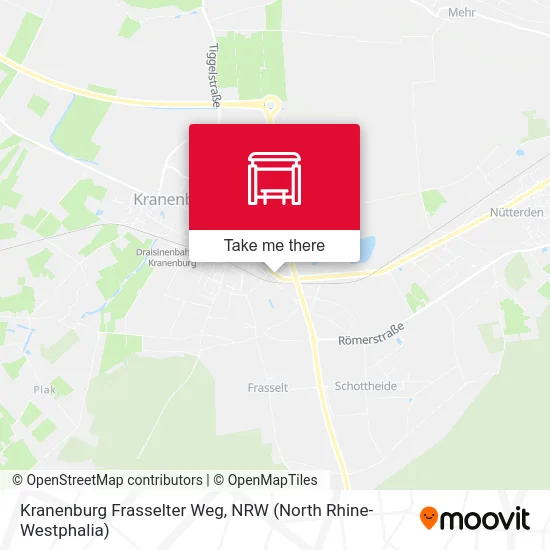 Карта Kranenburg Frasselter Weg