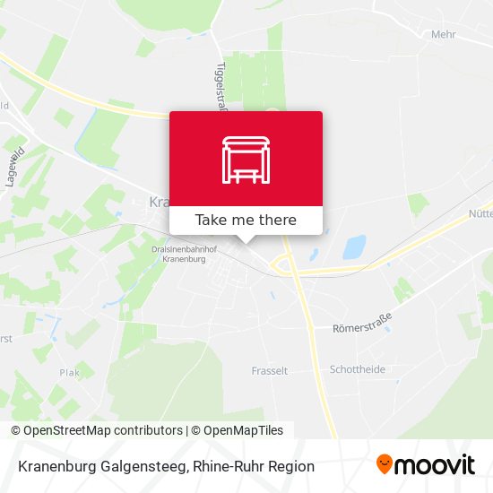 Kranenburg Galgensteeg map