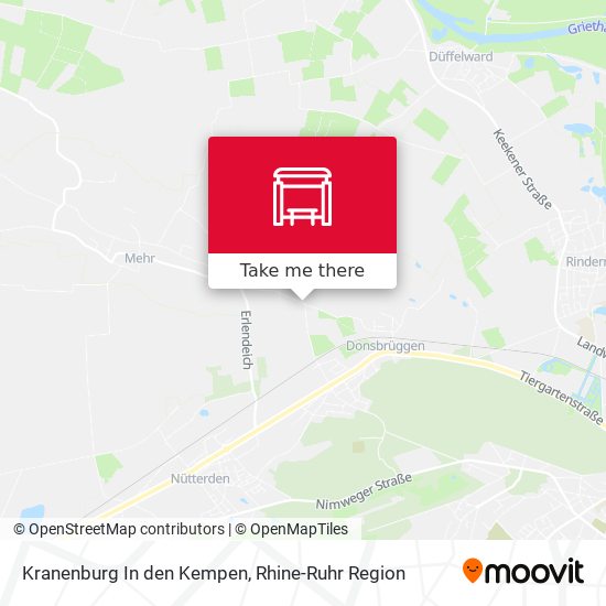 Kranenburg In den Kempen map