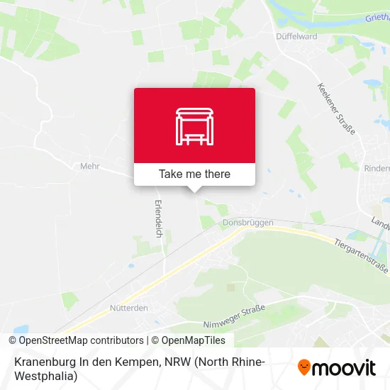 Карта Kranenburg In den Kempen