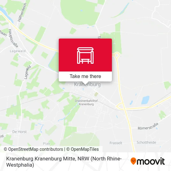 Kranenburg Kranenburg Mitte map