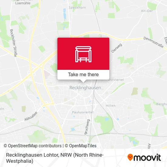 Recklinghausen Lohtor map