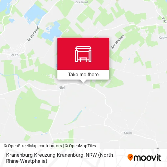 Карта Kranenburg Kreuzung Kranenburg