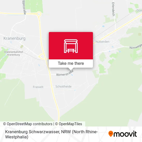 Kranenburg Schwarzwasser map