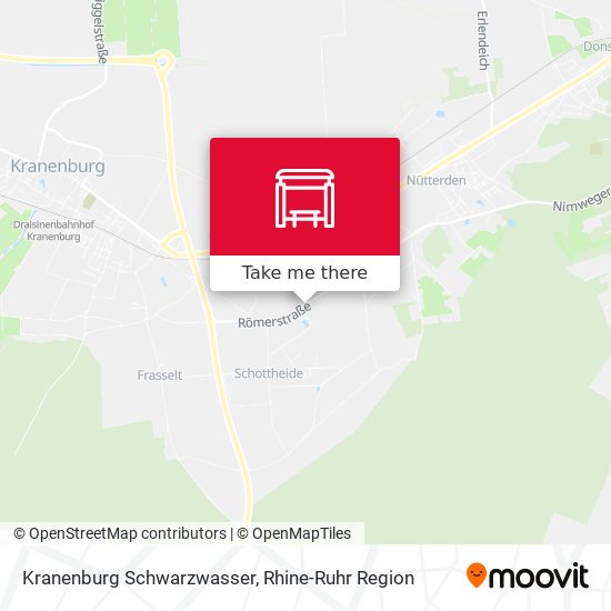 Kranenburg Schwarzwasser map