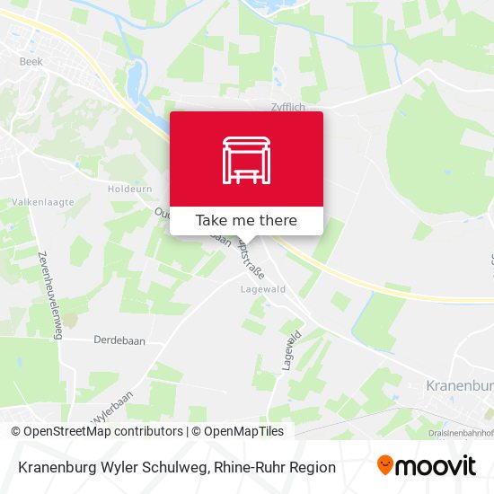 Kranenburg Wyler Schulweg map