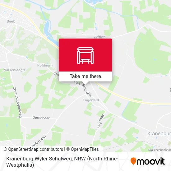Kranenburg Wyler Schulweg map