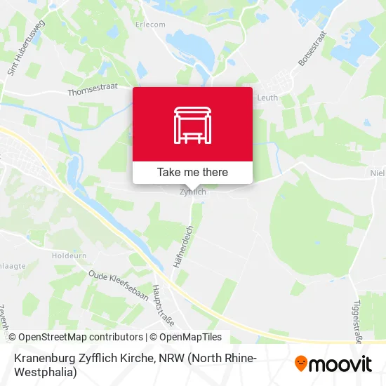 Kranenburg Zyfflich Kirche map