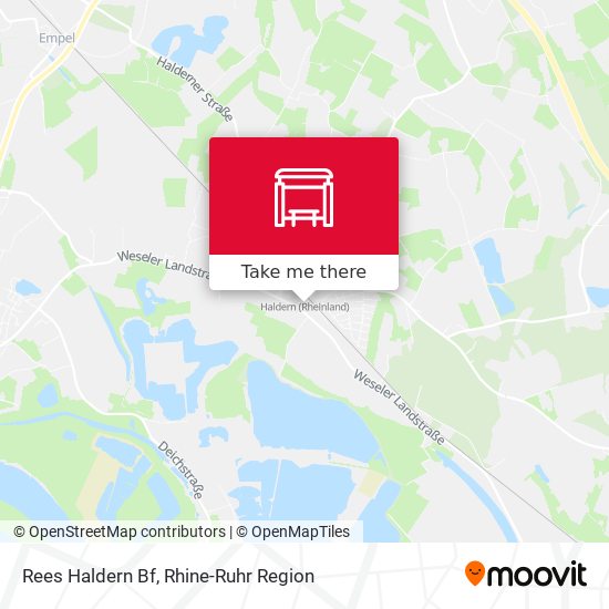 Rees Haldern Bf map