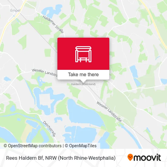 Rees Haldern Bf map