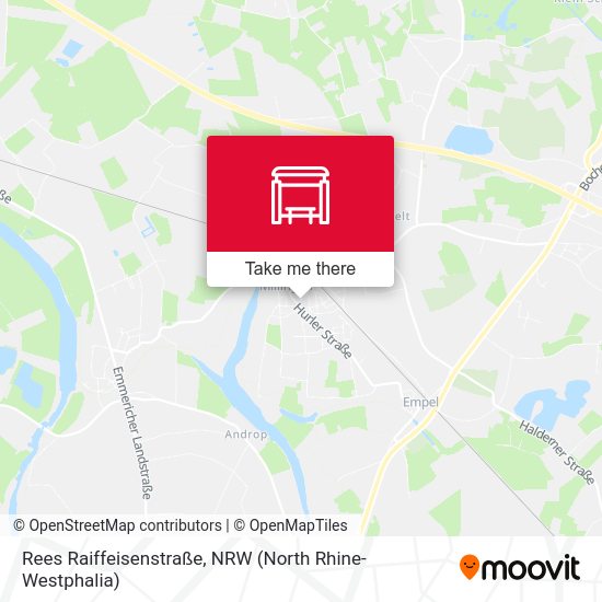 Rees Raiffeisenstraße map