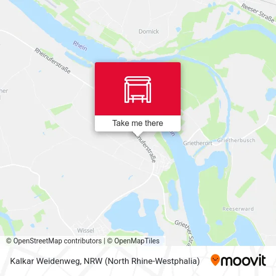 Карта Kalkar Weidenweg
