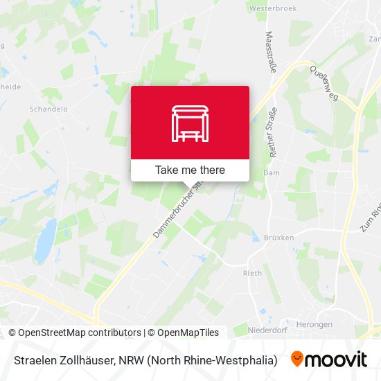 Straelen Zollhäuser map