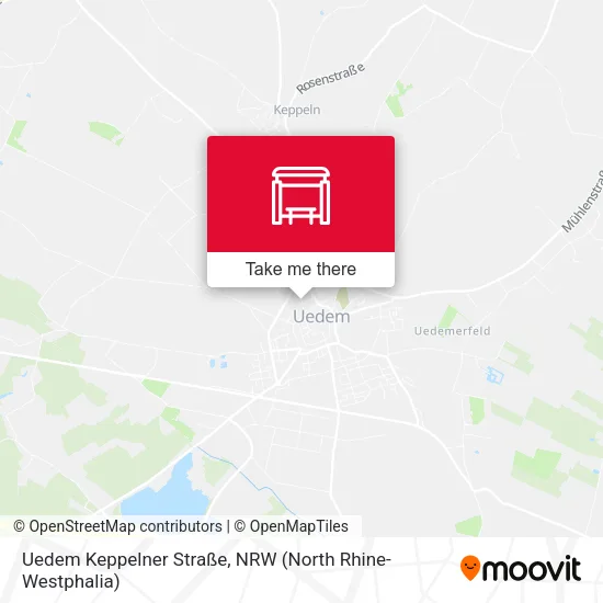 Карта Uedem Keppelner Straße