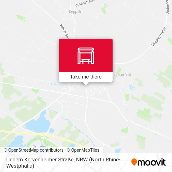 Карта Uedem Kervenheimer Straße